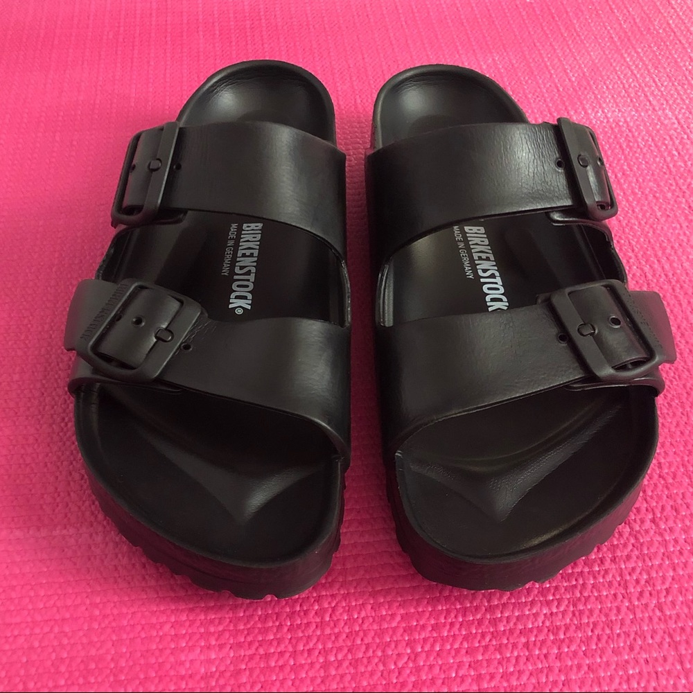Black EVA + Rubber Birkenstock Slides
